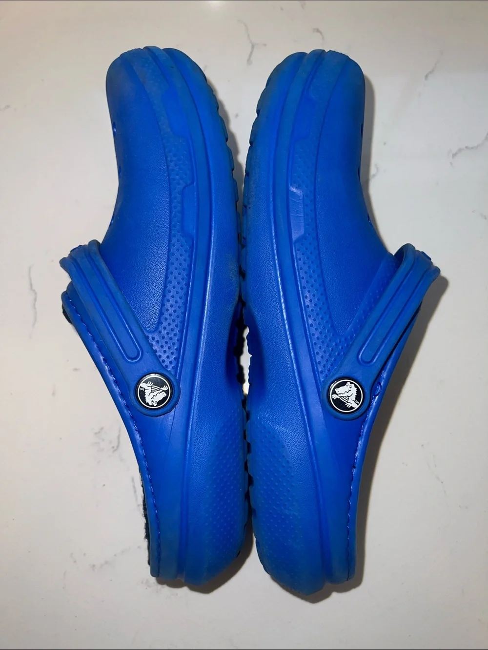 CROCS Kids Lined Clog in Bright Blue